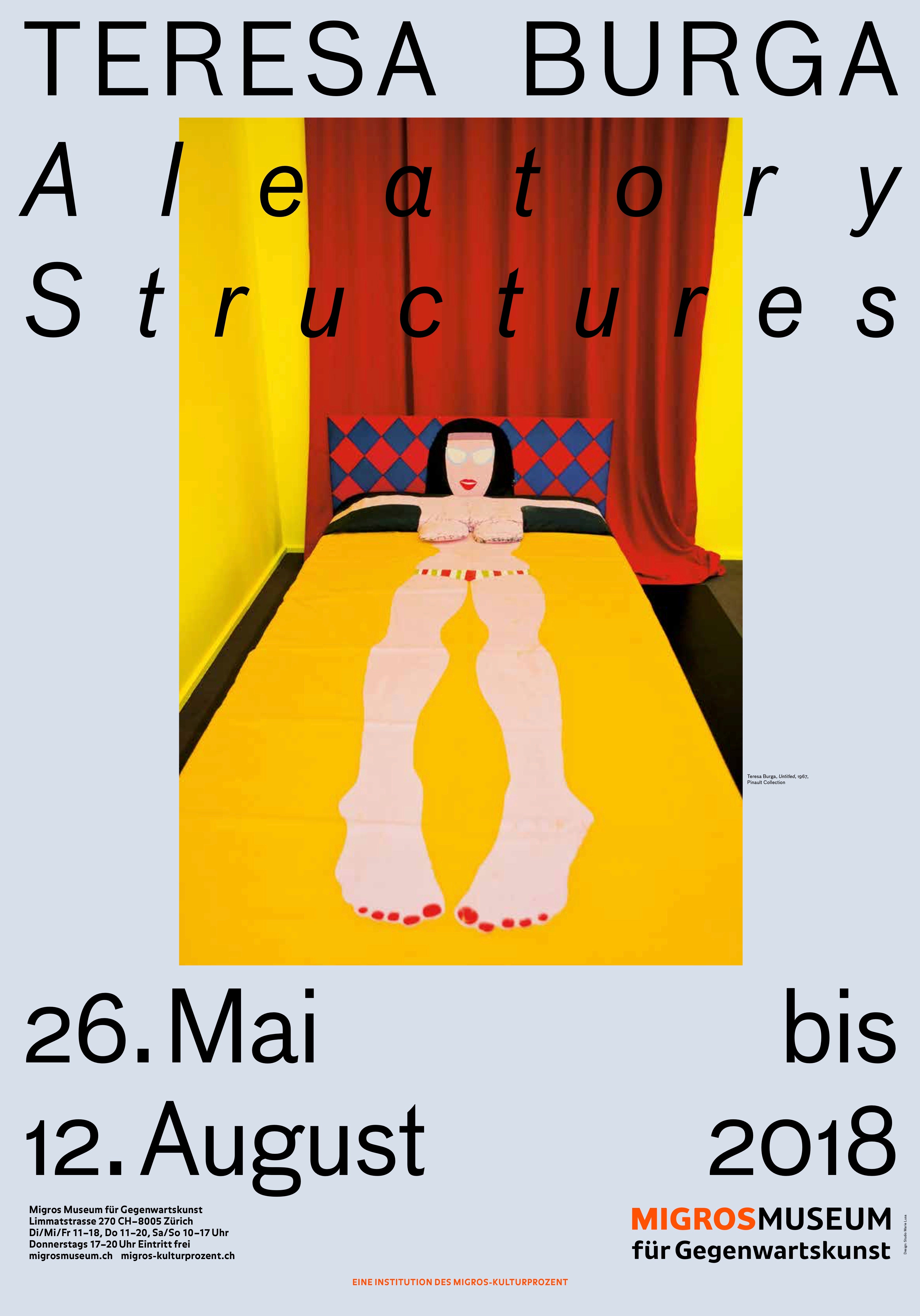 POSTER TERESA BURGA: ALEATORY STRUCTURES