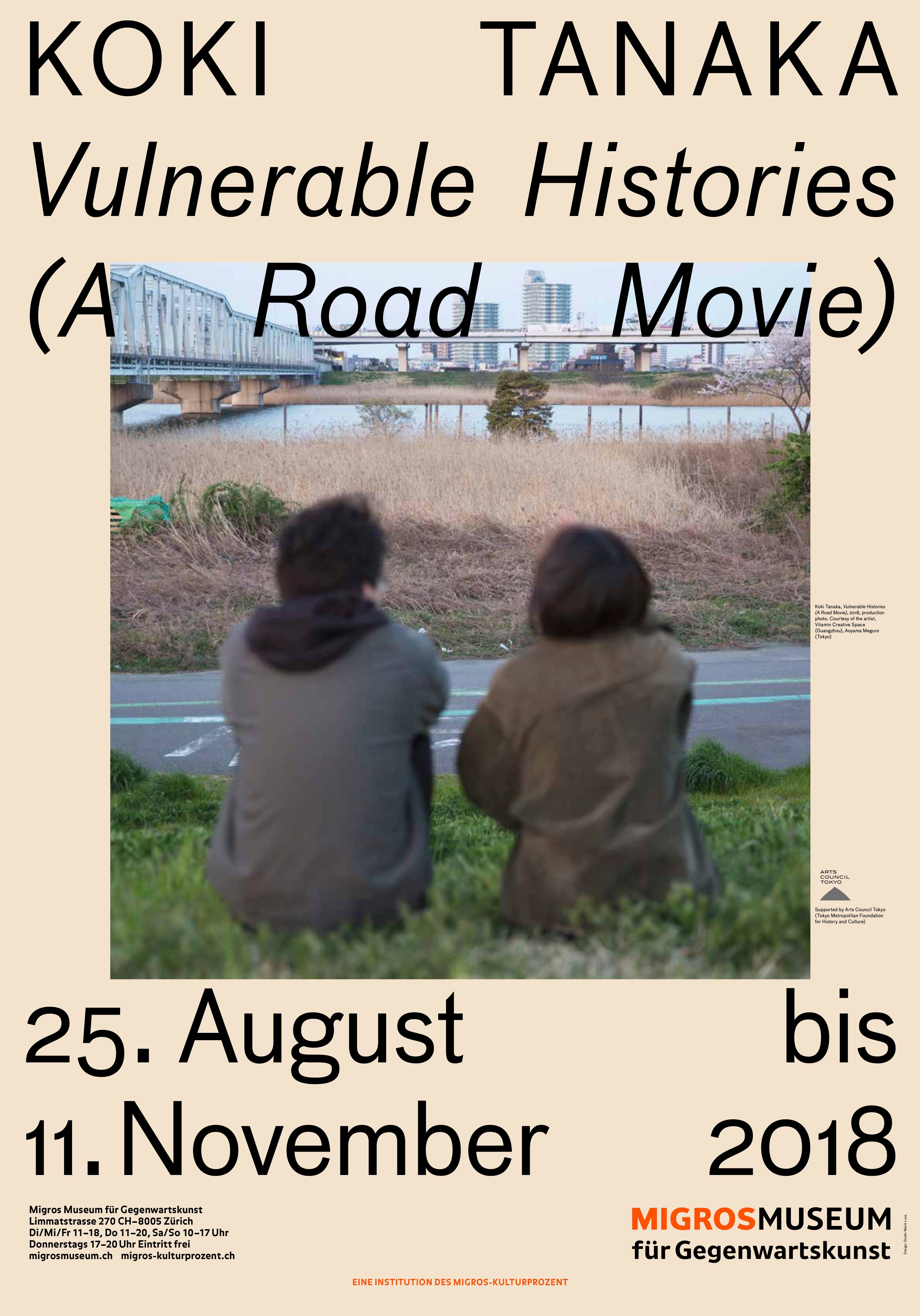 POSTER KOKI TANAKA: VULNERABLE HISTORIES (A ROAD MOVIE)