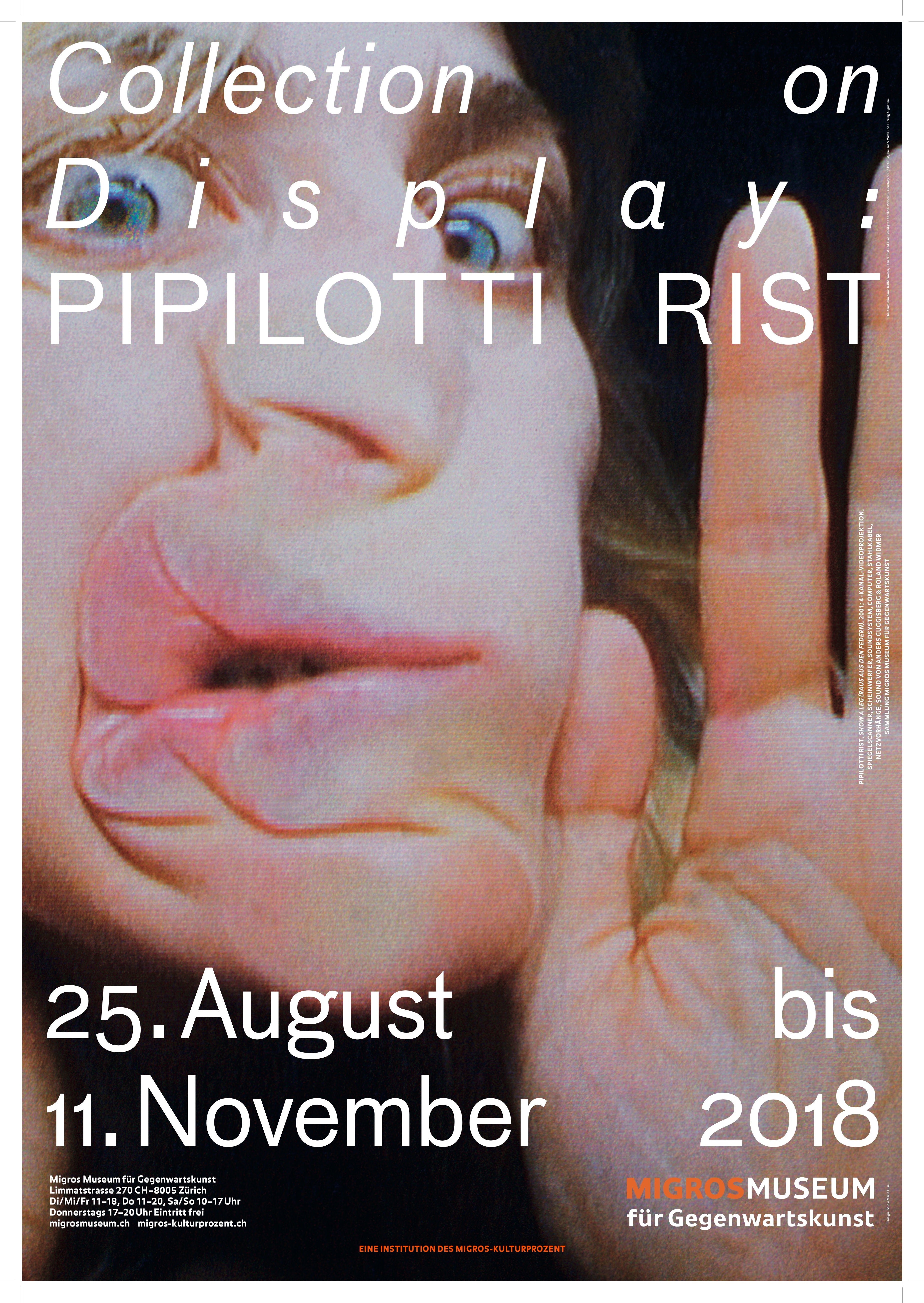 POSTER COLLECTION ON DISPLAY: PIPPILOTTI RIST, SHOW A LEG ( RAUS AUS DEN FEDERN)