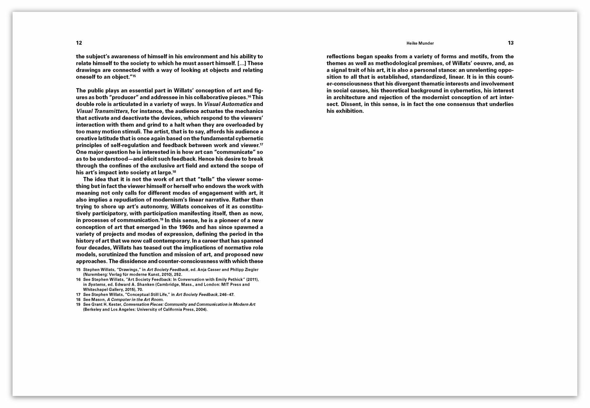 STEPHEN WILLATS – LANGUAGES OF DISSENT
