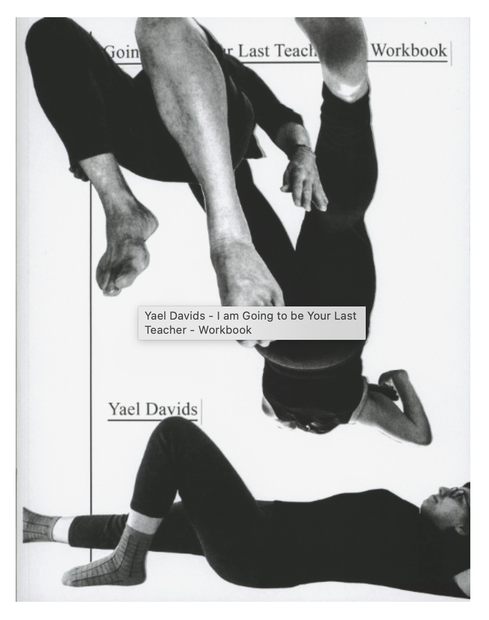 YAEL DAVIDS, I AM GOING TO BE YOUR LAST TEACHER - A WORKBOOK