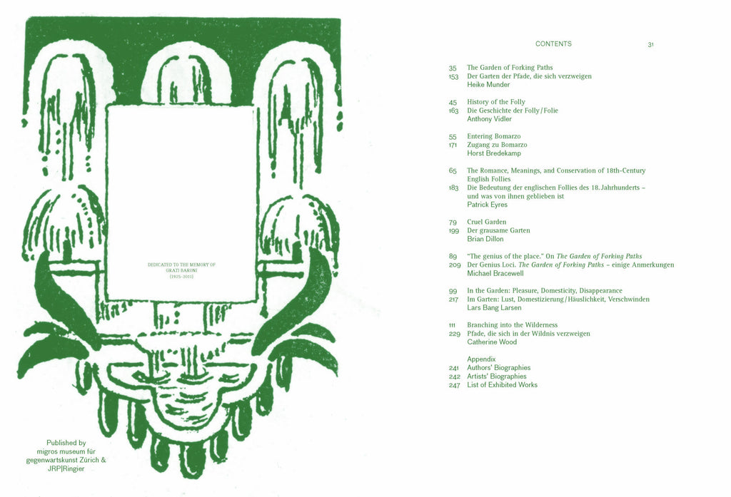 THE GARDEN OF FORKING PATHS – AN ANTHOLOGY ABOUT CONTEMPORARY FOLLIES