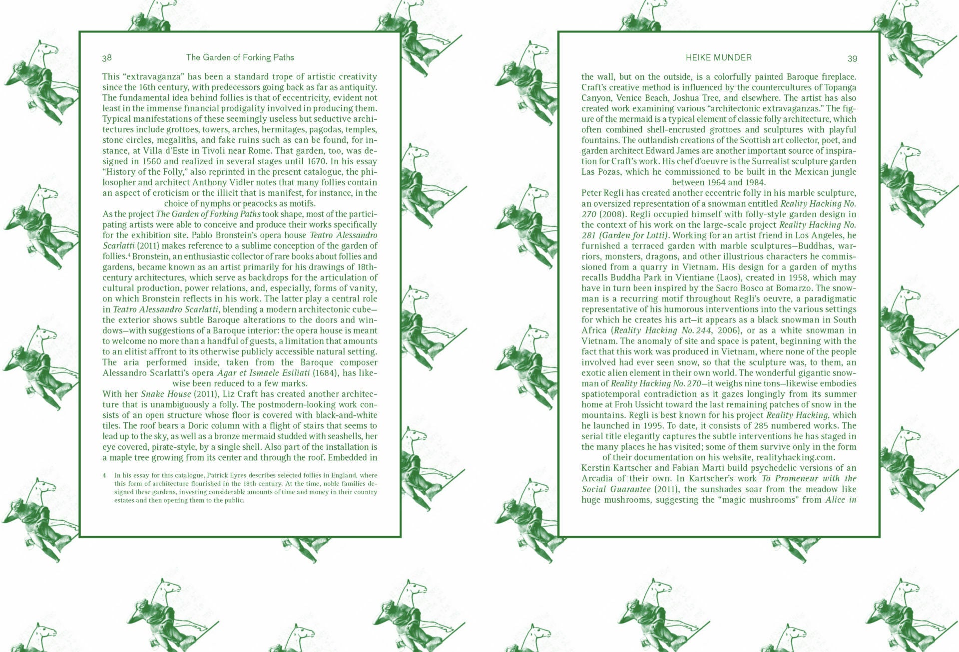 THE GARDEN OF FORKING PATHS – AN ANTHOLOGY ABOUT CONTEMPORARY FOLLIES