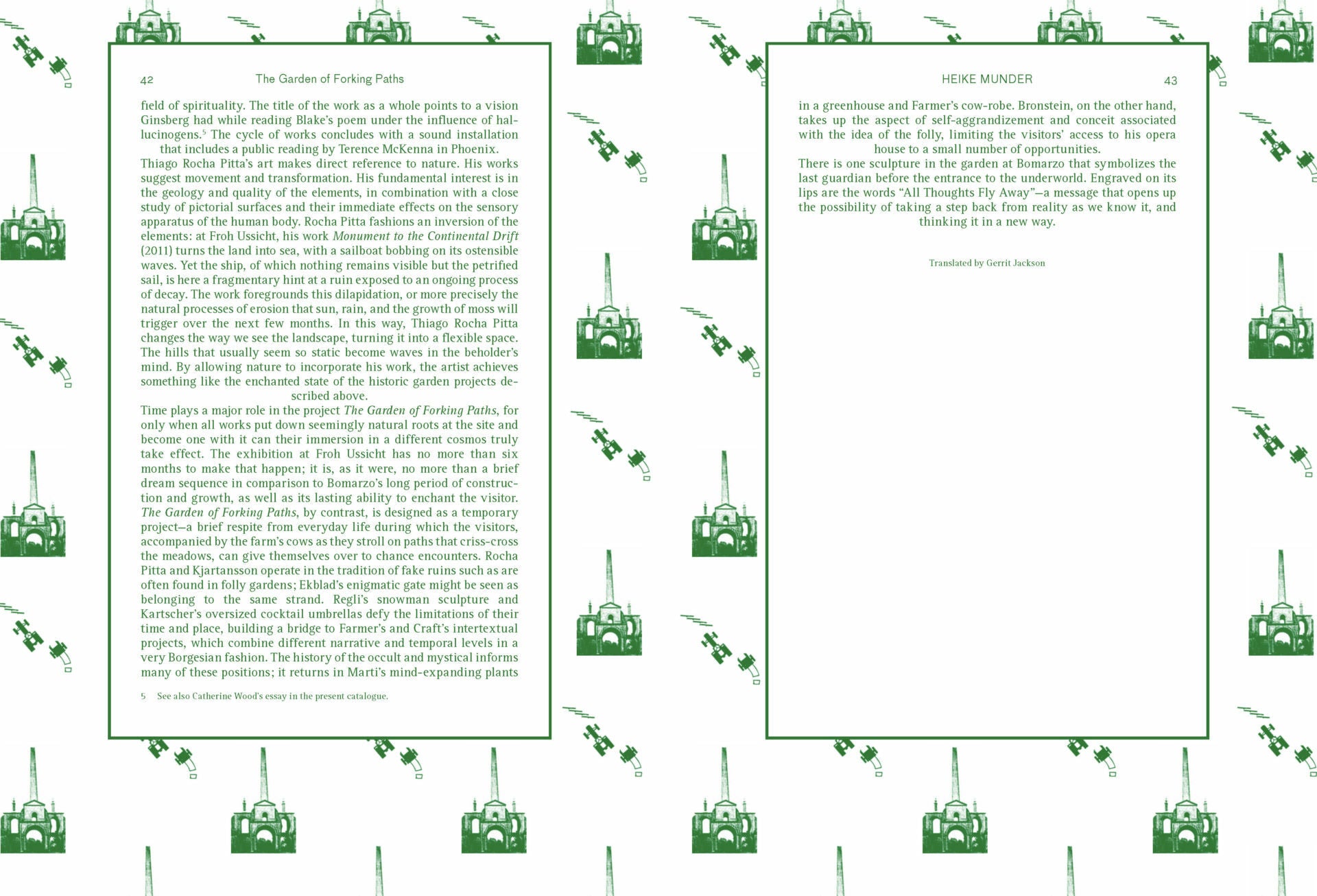 THE GARDEN OF FORKING PATHS – AN ANTHOLOGY ABOUT CONTEMPORARY FOLLIES