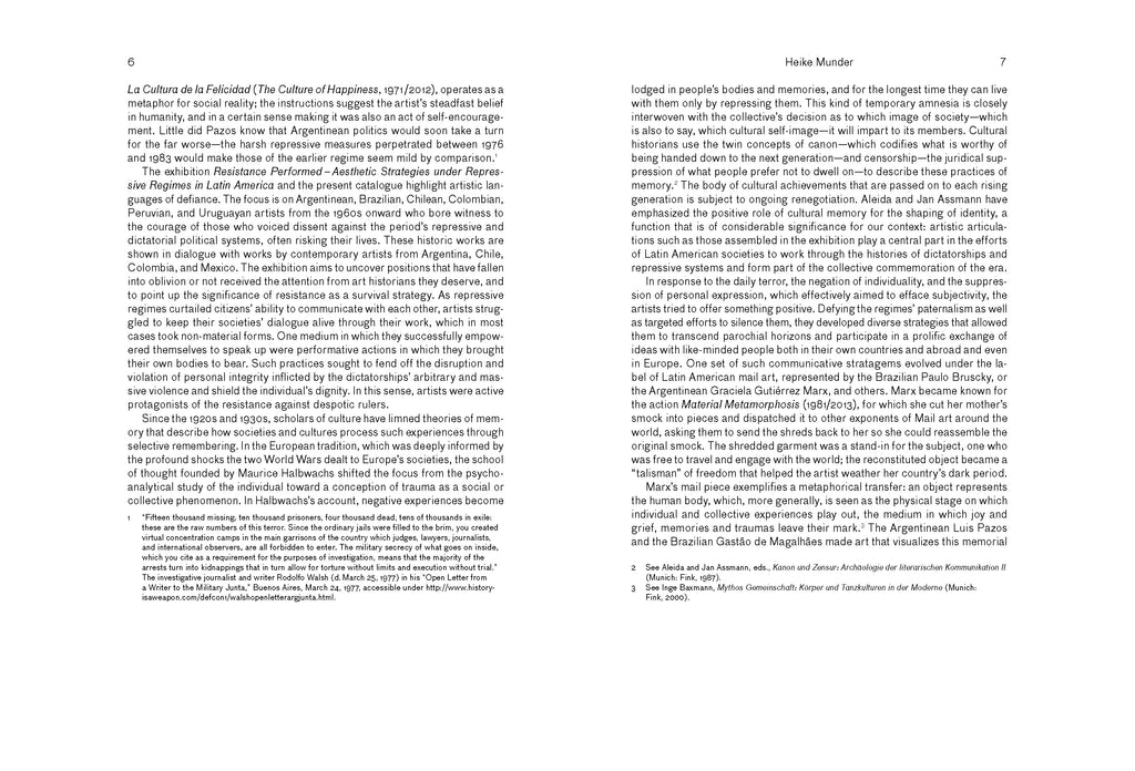 RESISTANCE PERFORMED. AN ANTHOLOGY ON AESTHETIC STRATEGIES IN LATIN AMERICA, 2015