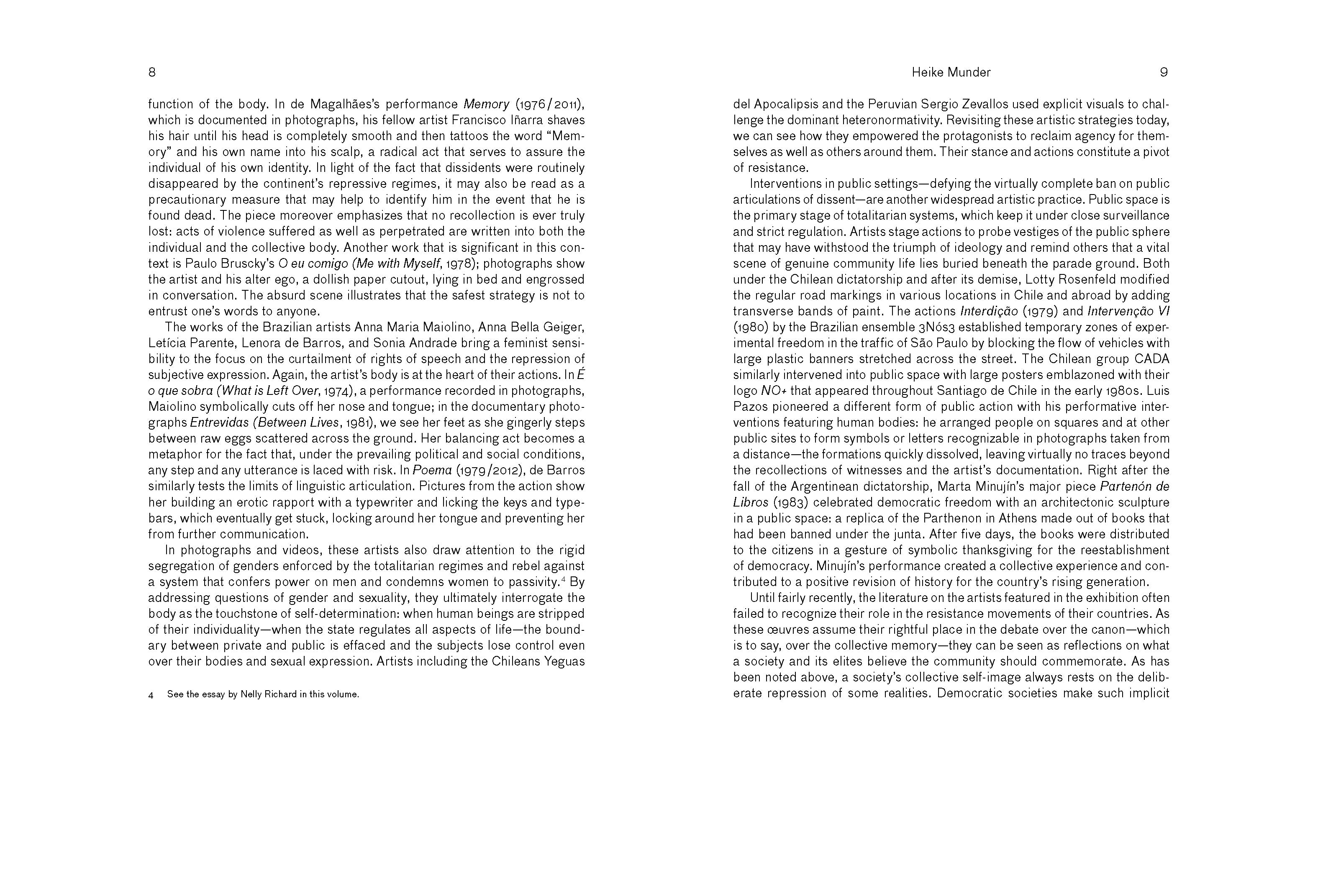 RESISTANCE PERFORMED. AN ANTHOLOGY ON AESTHETIC STRATEGIES IN LATIN AMERICA, 2015