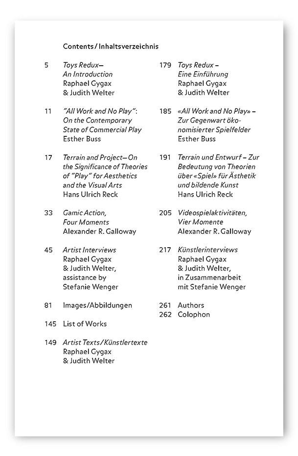 TOYS REDUX. AN ANTHOLOGY ON PLAY AS CRITICAL ACTION