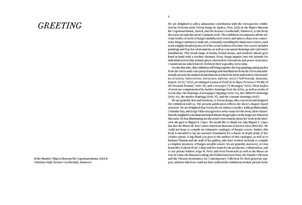 TERESA BURGA: ALEOTORY STRUCTURES