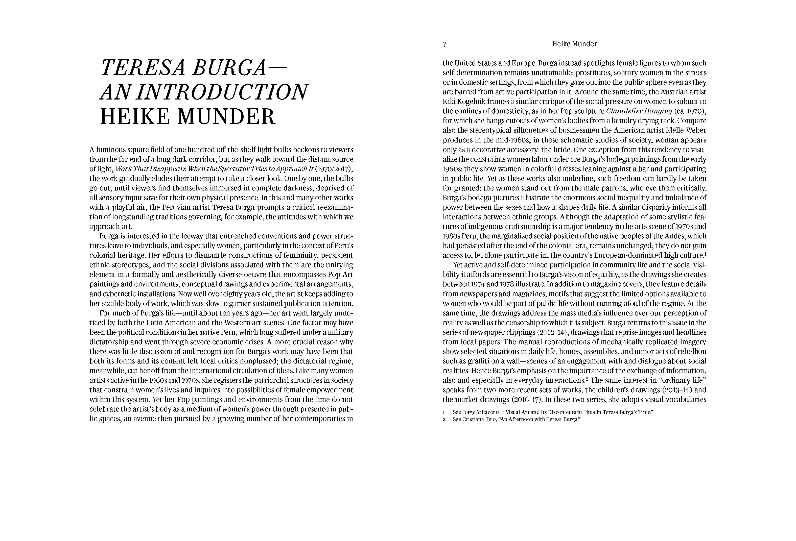 TERESA BURGA: ALEOTORY STRUCTURES