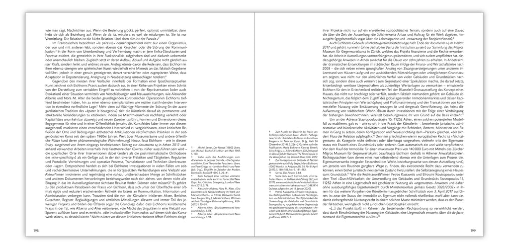 MARIA EICHHORN / BUILDING AS UNOWNED PROPERTY [GEBÄUDE ALS NICHTEIGENTUM]