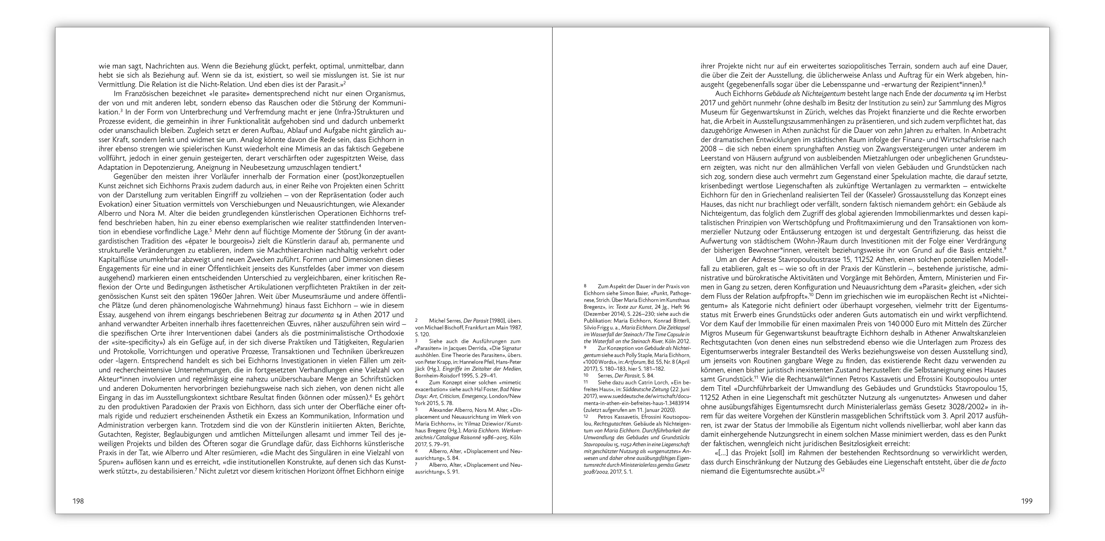 MARIA EICHHORN / BUILDING AS UNOWNED PROPERTY [GEBÄUDE ALS NICHTEIGENTUM]