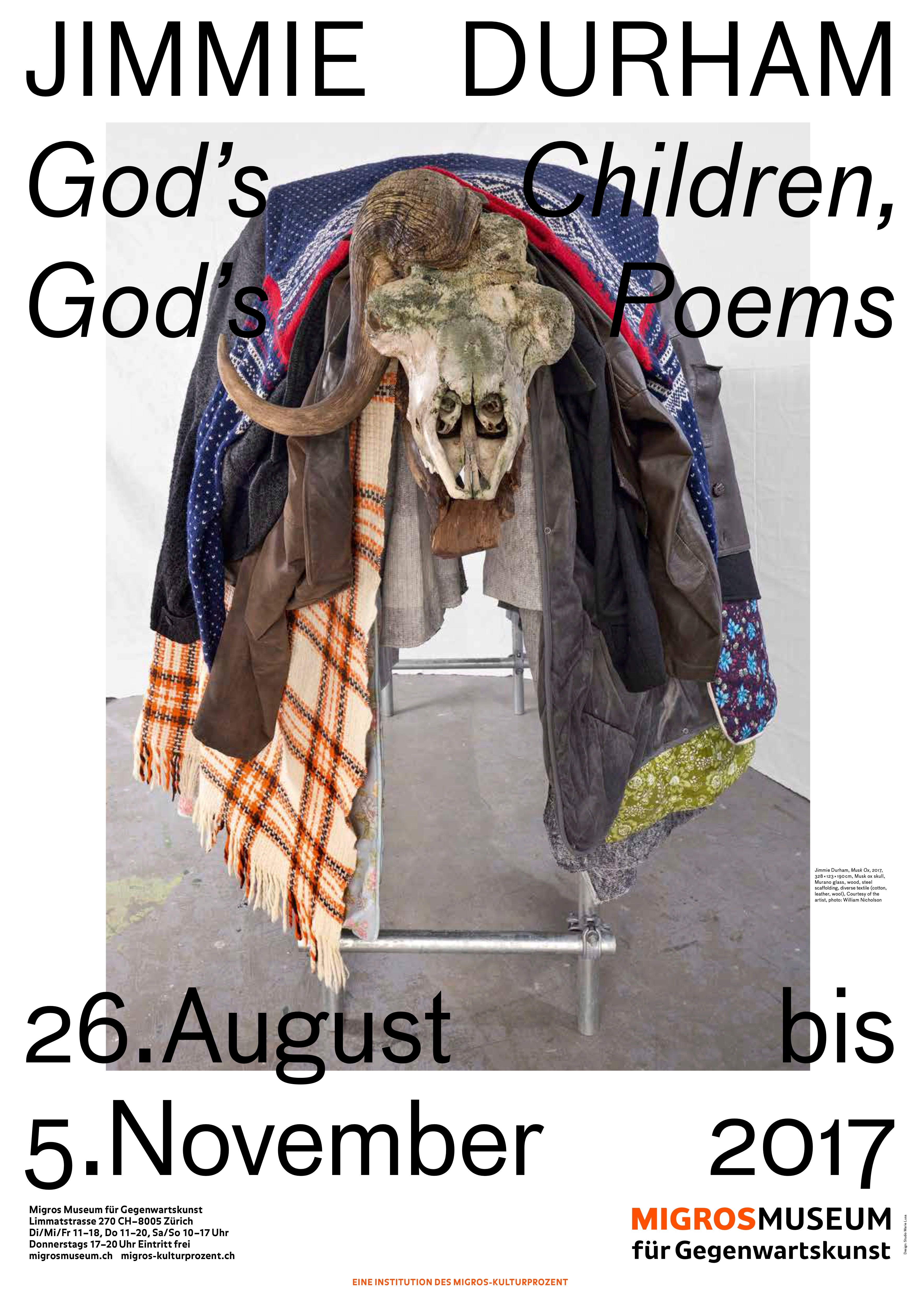 POSTER JIMMIE DURHAM: GOD'S CHILDREN, GOD'S POEMS