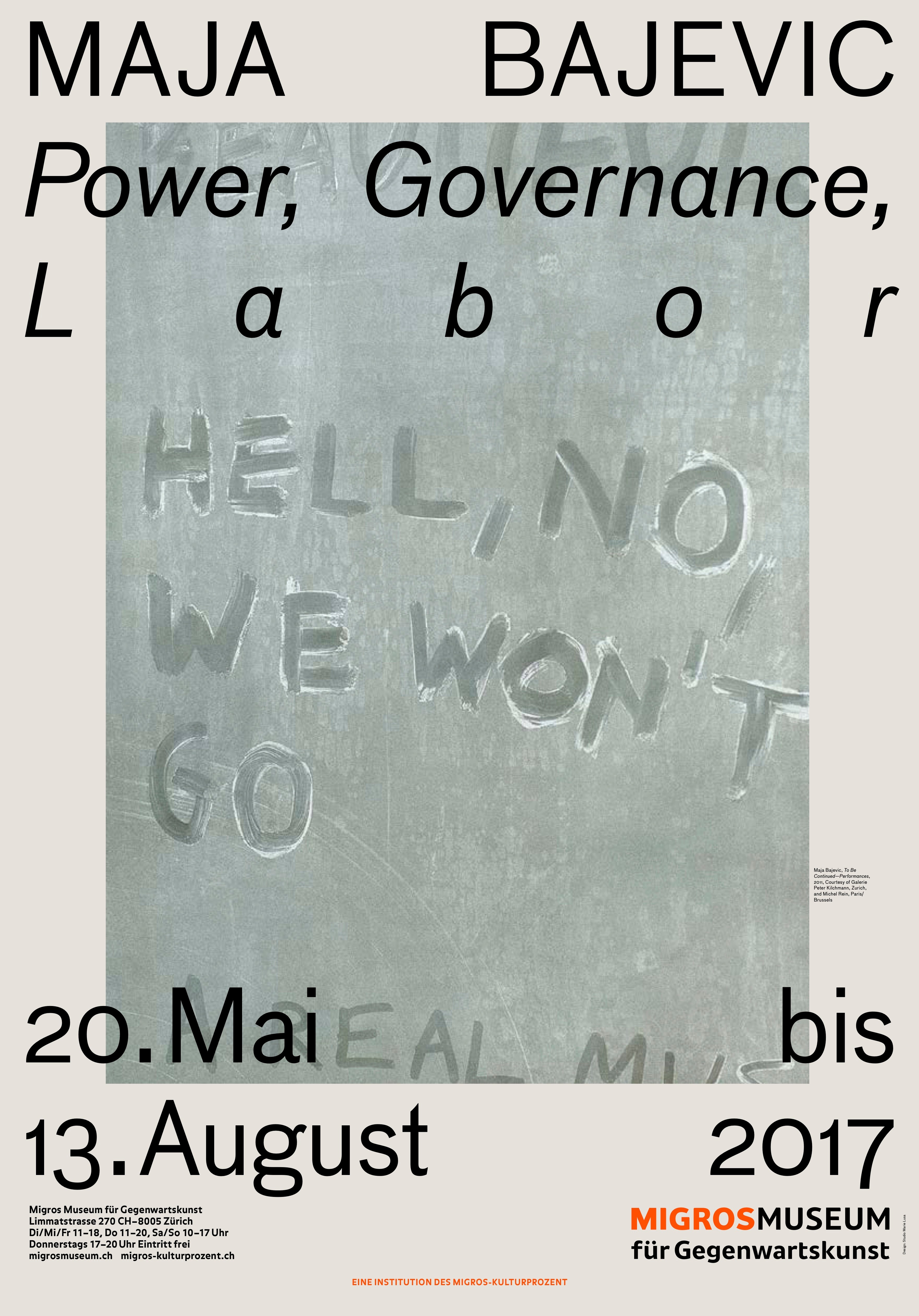 POSTER MAJA BAJEVIC: POWER, GOVERNANCE, LABOR