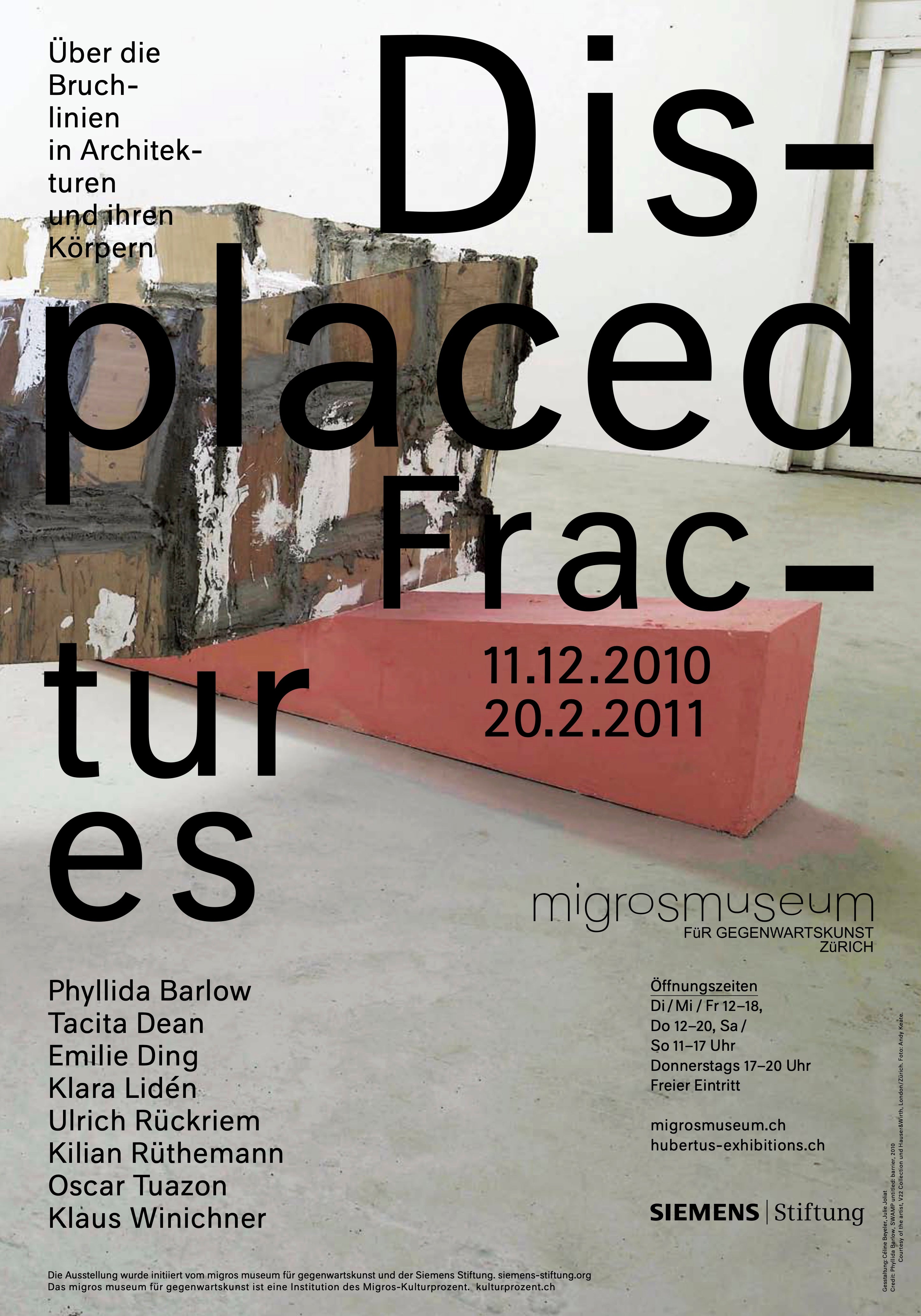 POSTER DISPLACED FRACTURES – ÜBER DIE BRUCHLINIEN VON ARCHITEKTUREN UND IHREN KÖRPERN
