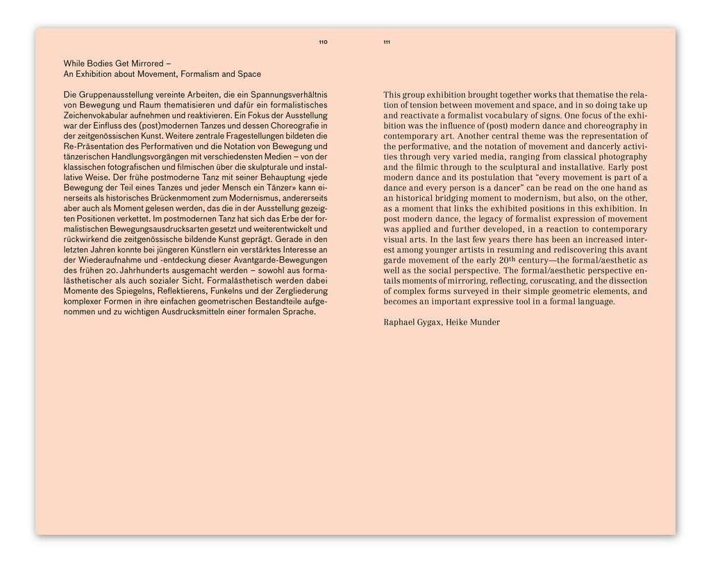 BETWEEN ZONES. ON THE REPRESENTATION OF THE PERFORMATIVE AND THE NOTATION OF MOVEMENT