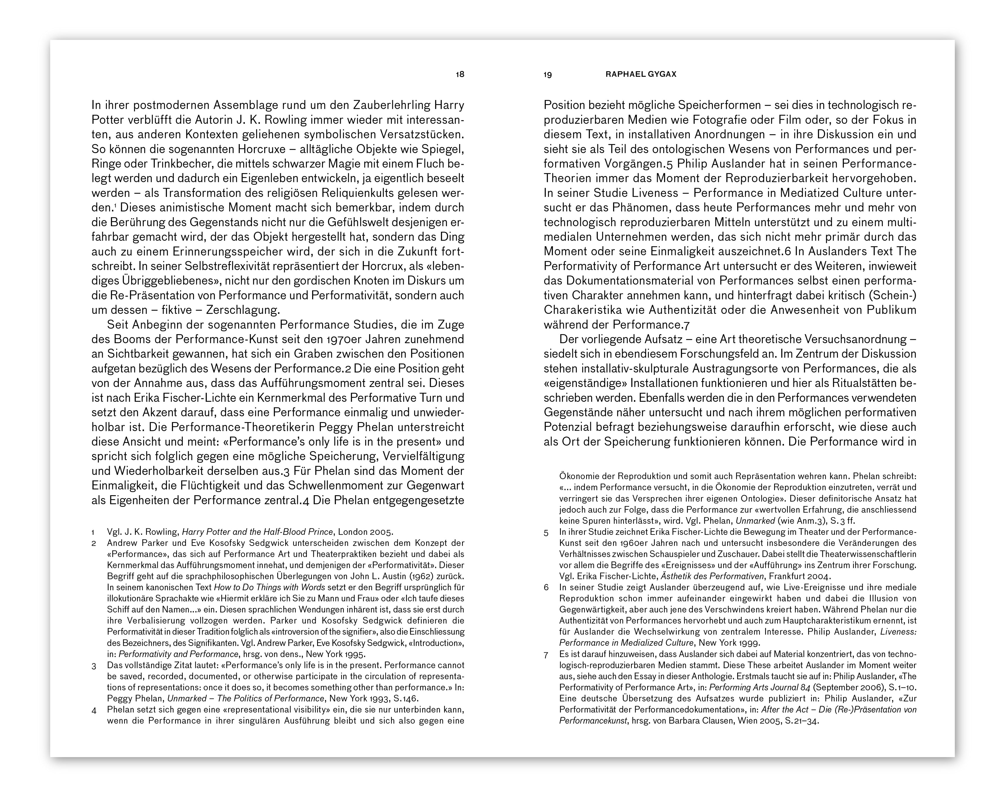 BETWEEN ZONES. ON THE REPRESENTATION OF THE PERFORMATIVE AND THE NOTATION OF MOVEMENT