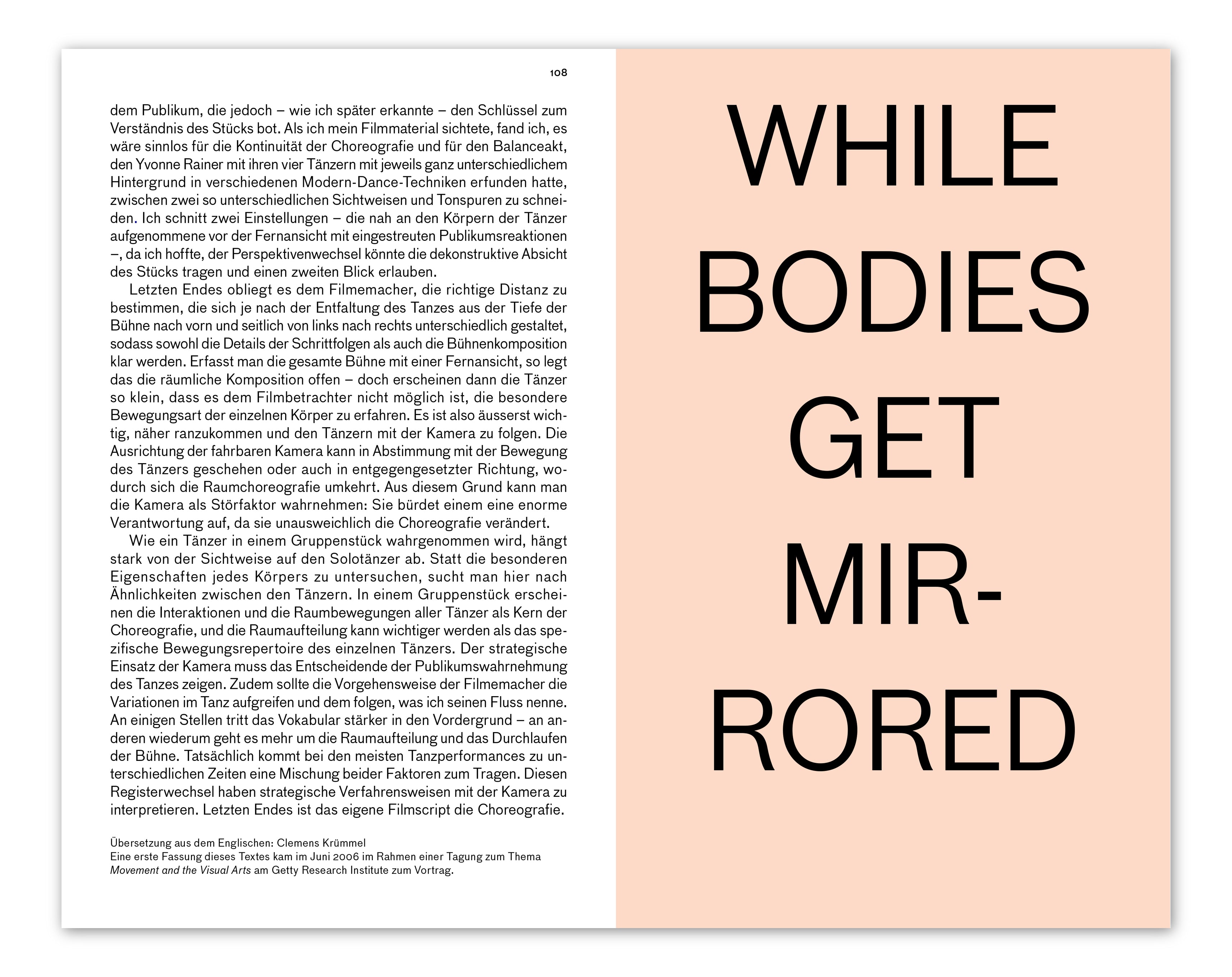 BETWEEN ZONES. ON THE REPRESENTATION OF THE PERFORMATIVE AND THE NOTATION OF MOVEMENT