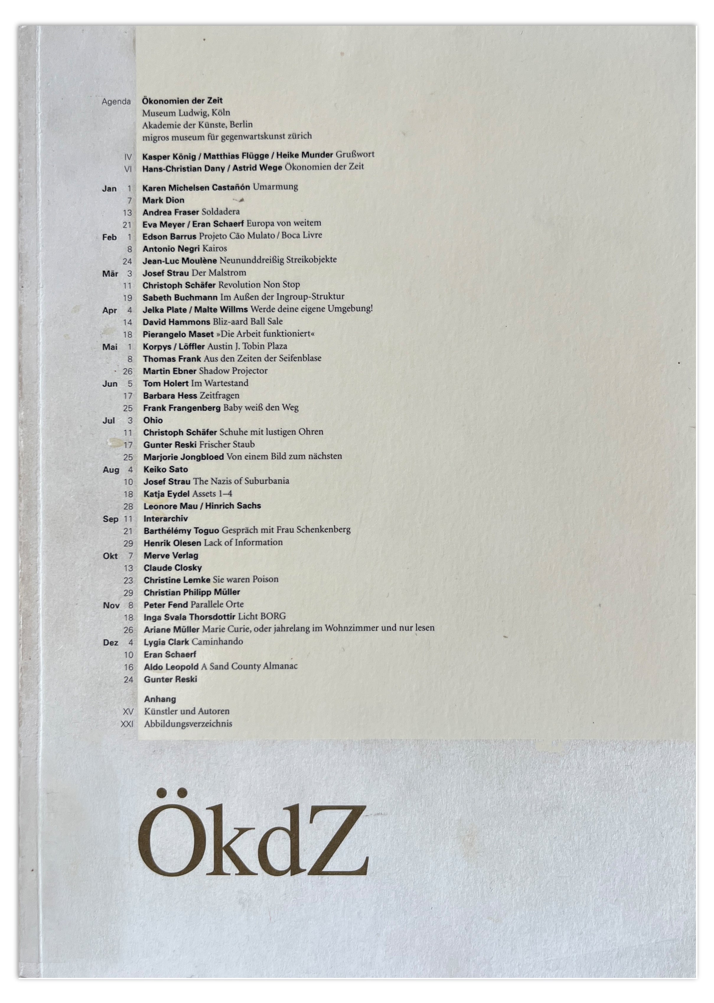 ÖKONOMIEN DER ZEIT, 2002