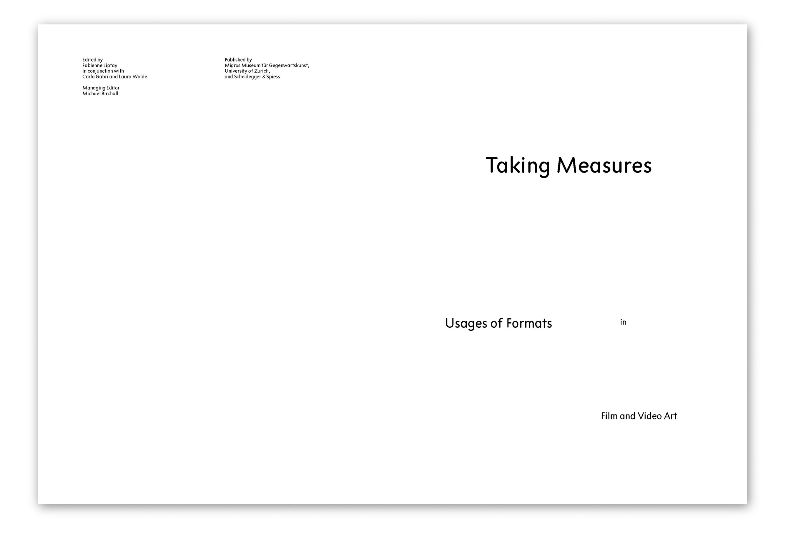 TAKING MEASURES