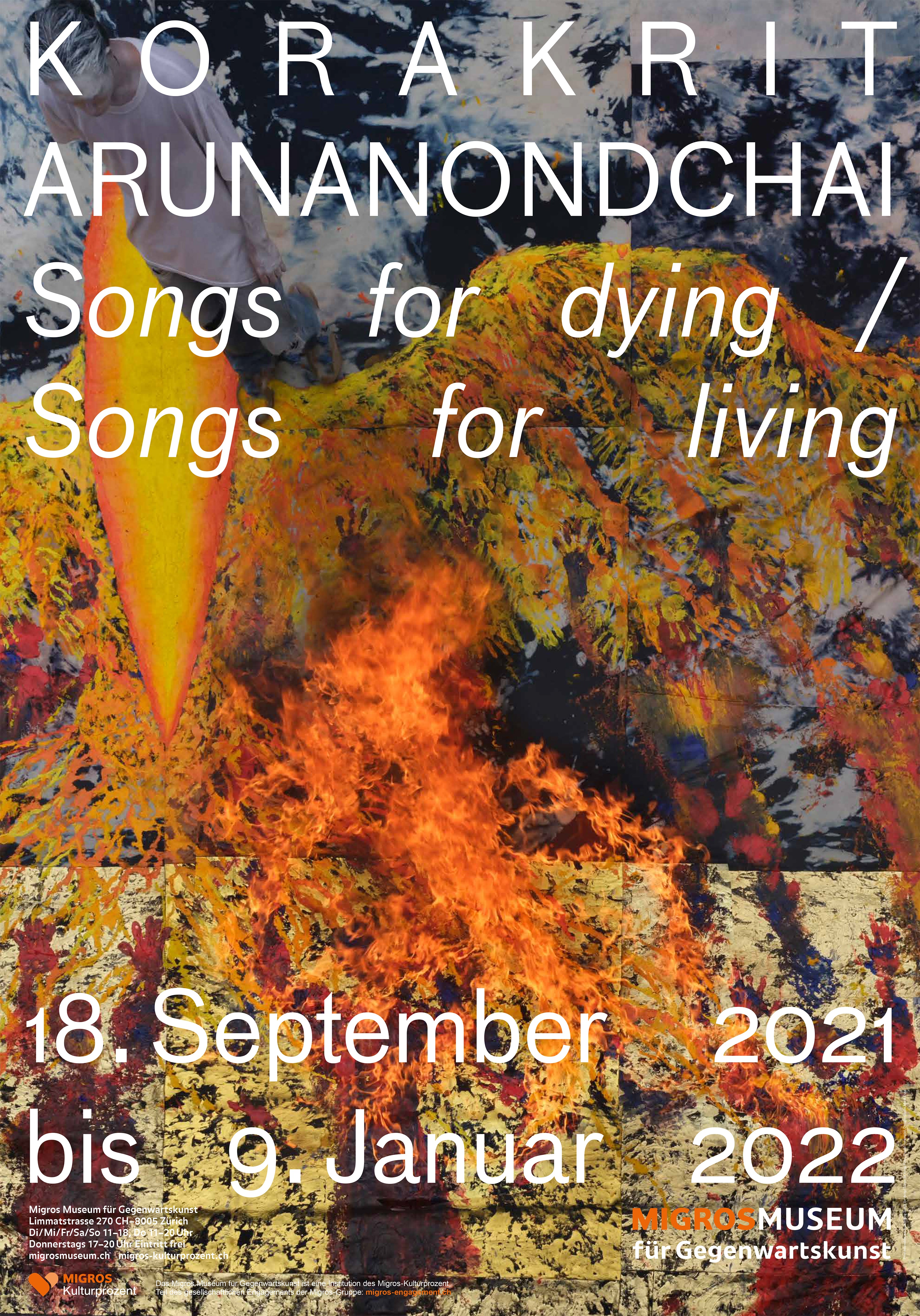 POSTER KORAKRIT ARUNANONDCHAI SONGS FOR DYING / SONGS FOR LIVING