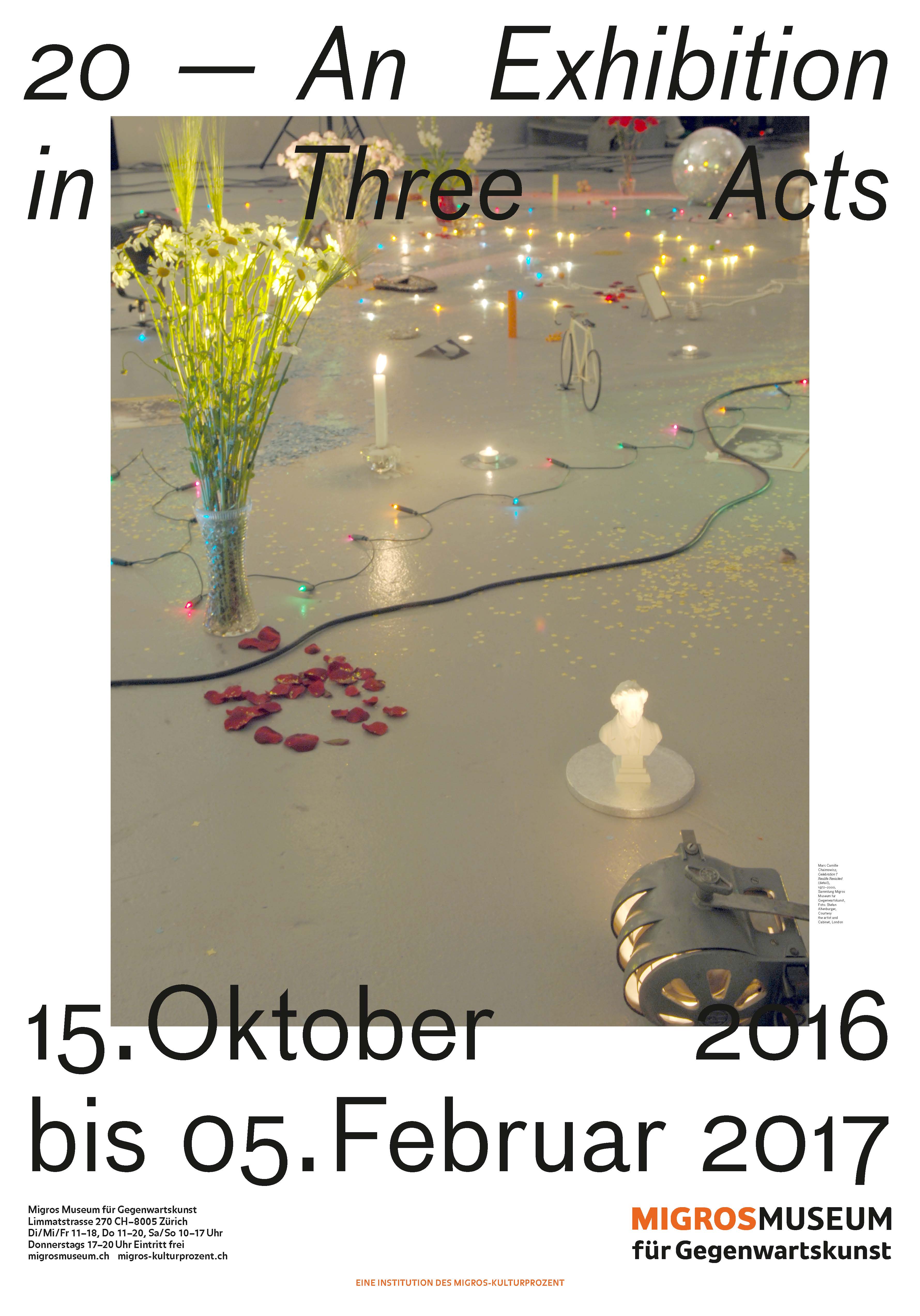 Plakat 20 – An Exhibition in Three Acts